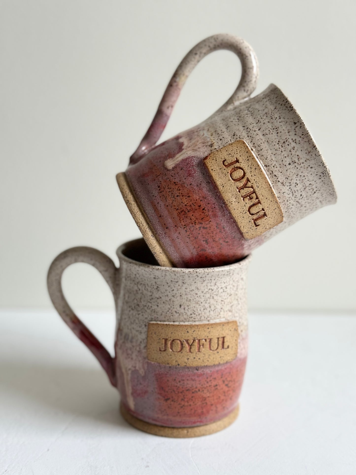 Joyful Mug | Sunset Pink + White