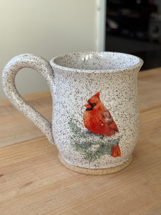 Cardinal Mug with Branch