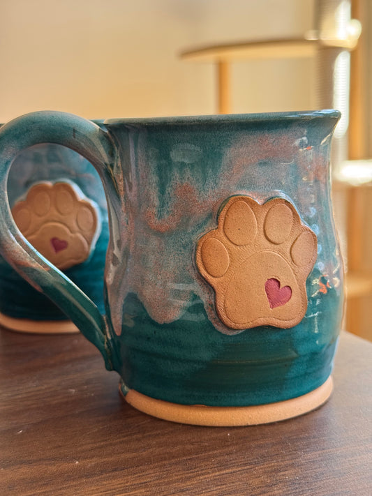 Puppy Paw ❤️ | Turquoise + Sunrise