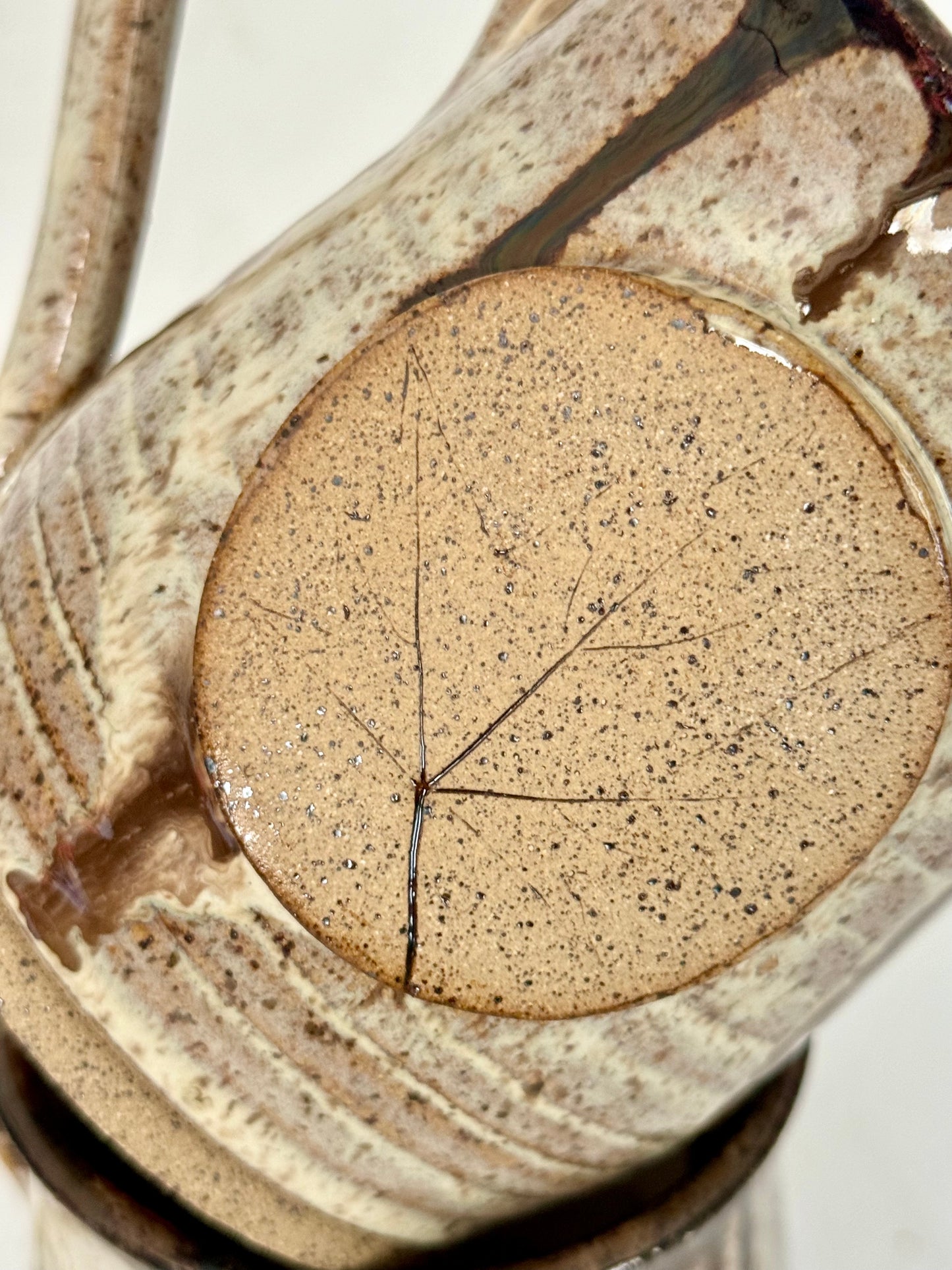 Maple Leaf Mug In Drippy Birch