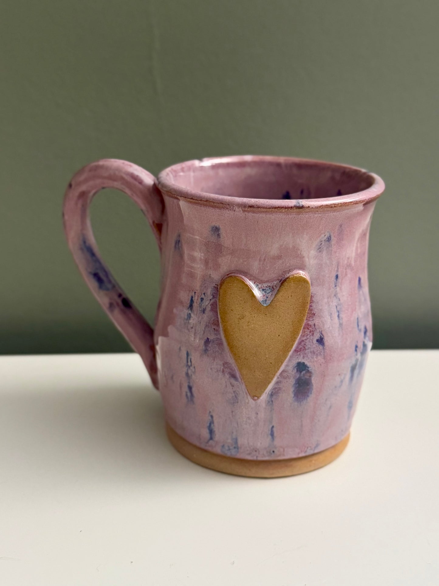 Heart mug | Purple Aster Drip