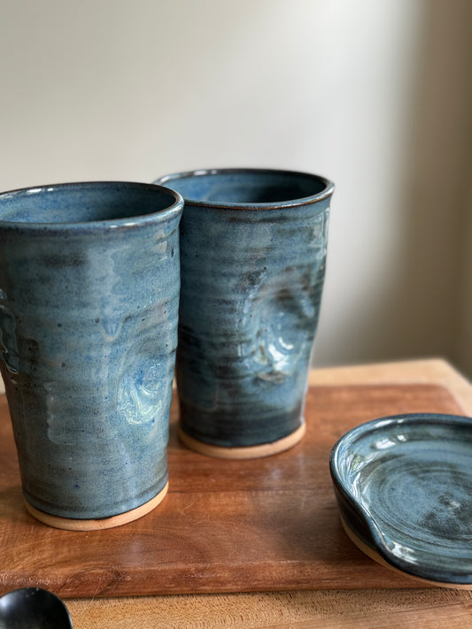 Stoned Denim Thumb Cup
