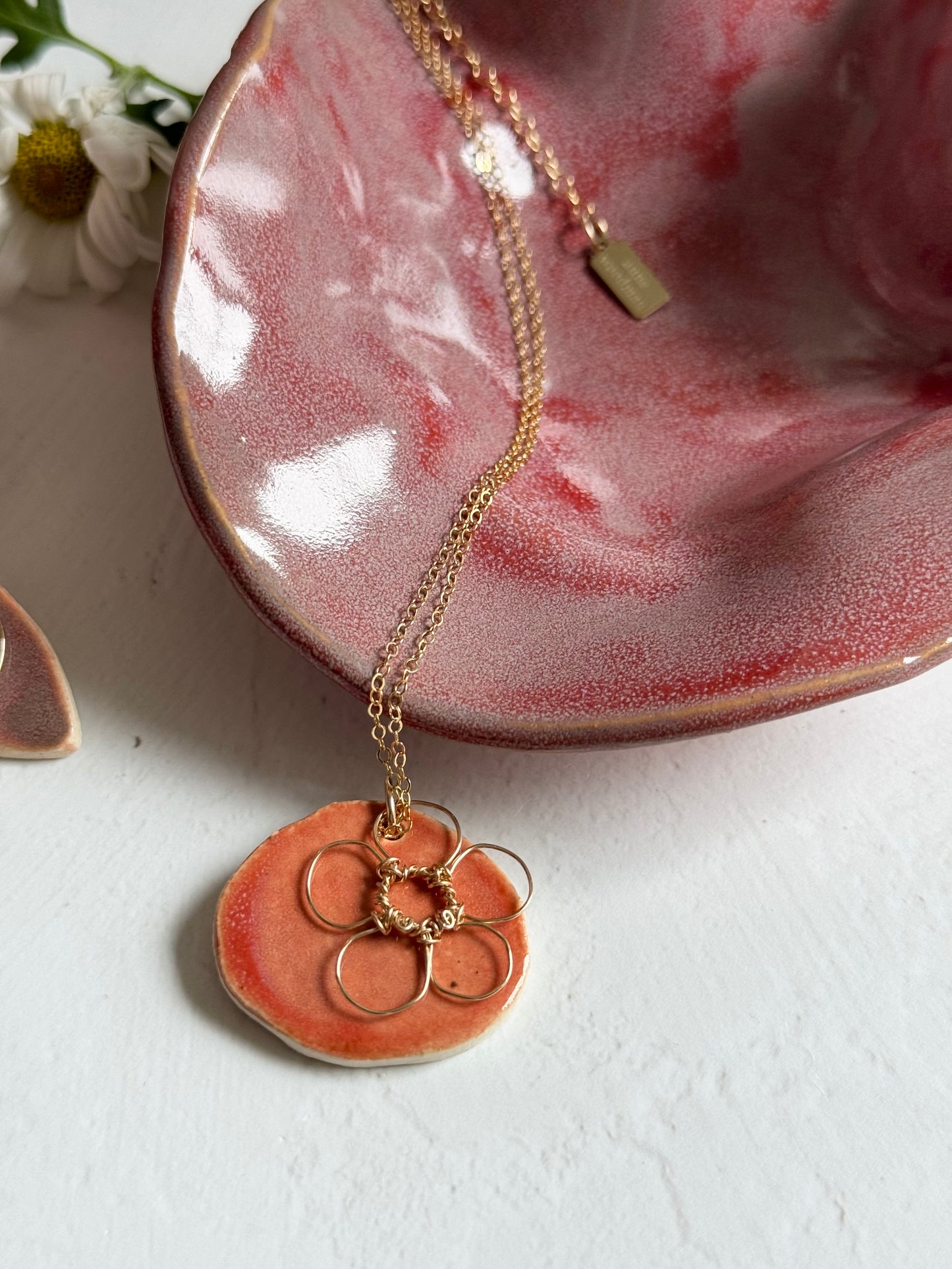 Organic Flower Jewelry Dish