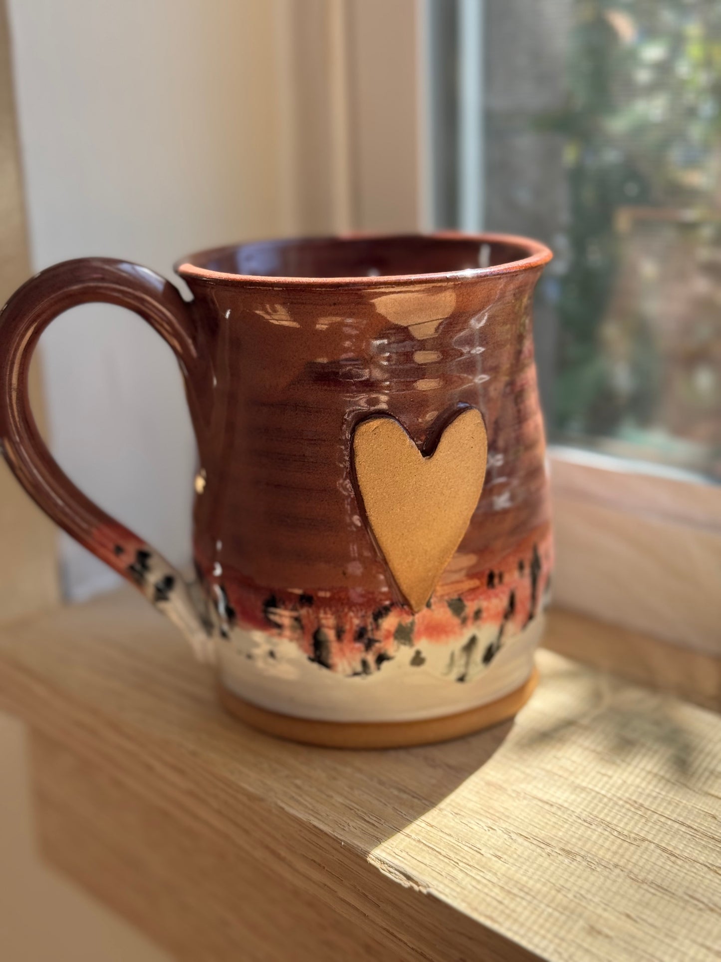 Heart mug | Plum + Poppy Fields