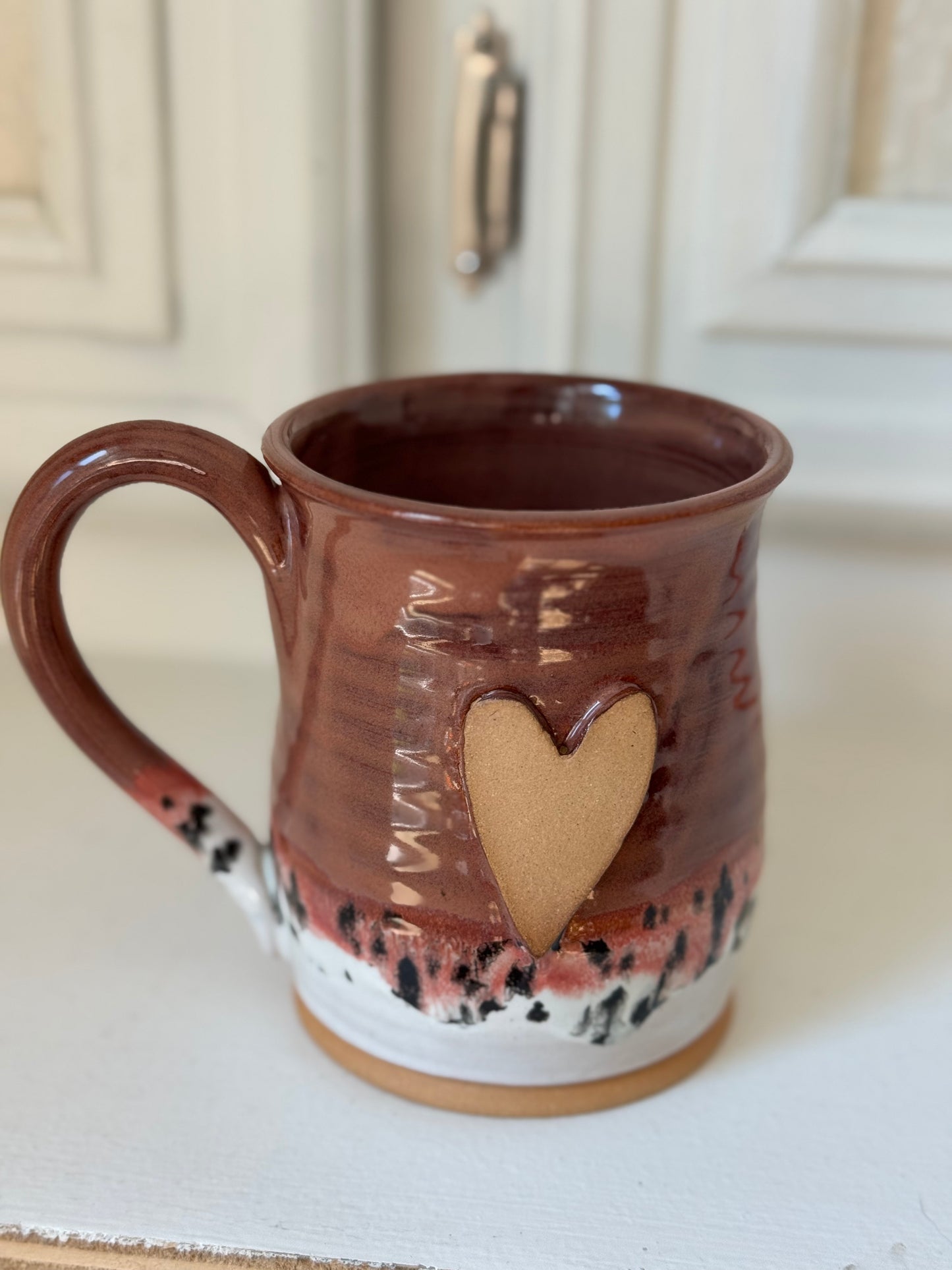 Heart mug | Plum + Poppy Fields