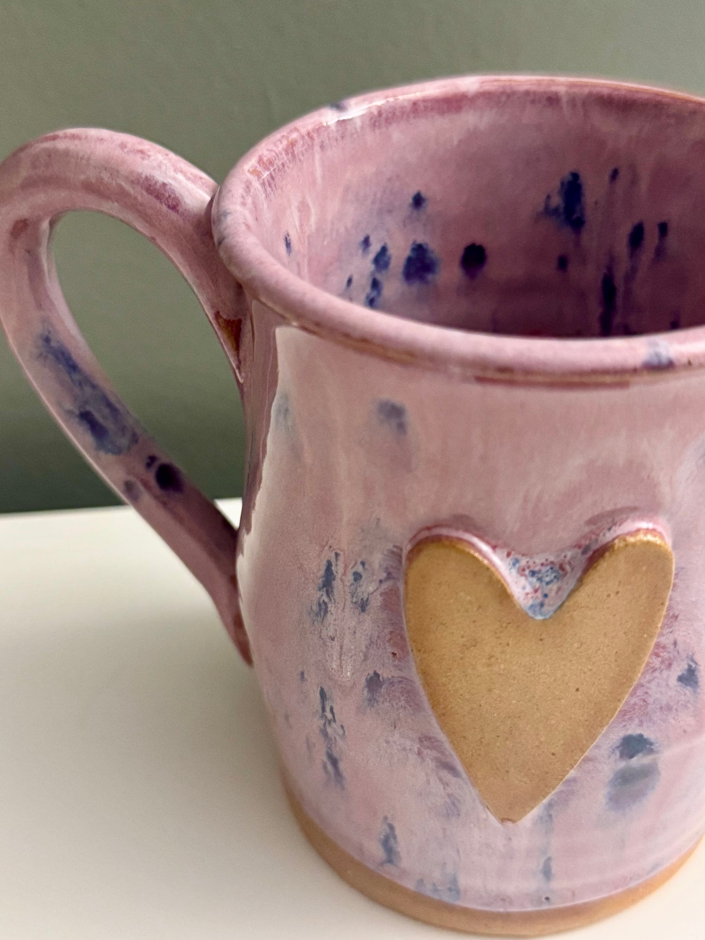 Heart mug | Purple Aster Drip