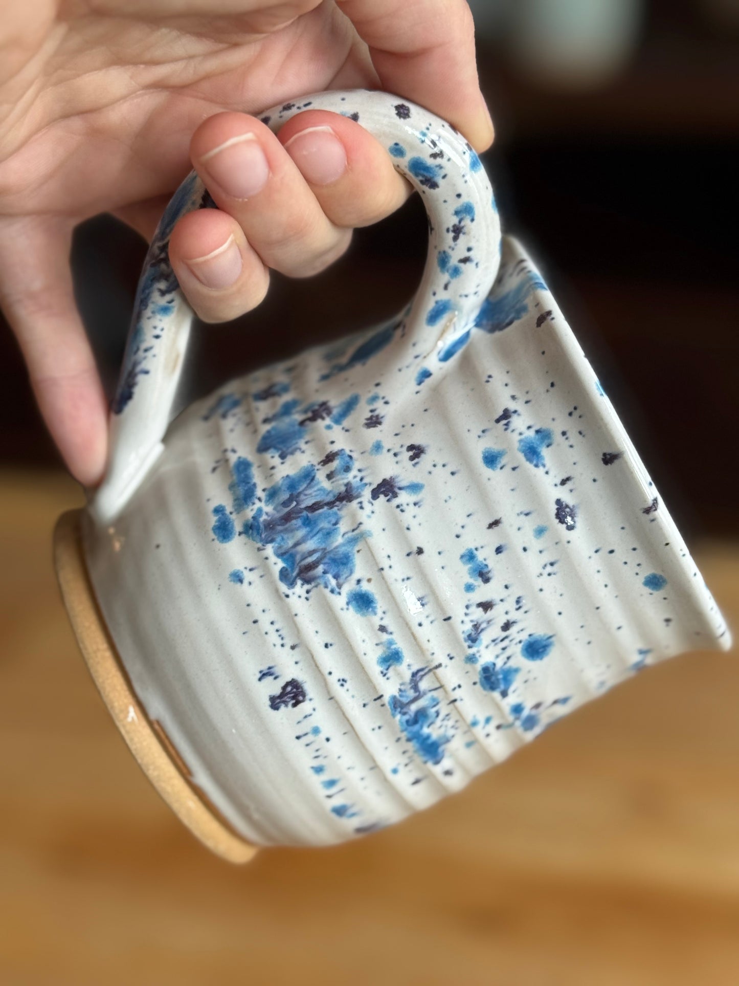 Blue Splatter Ware Mug