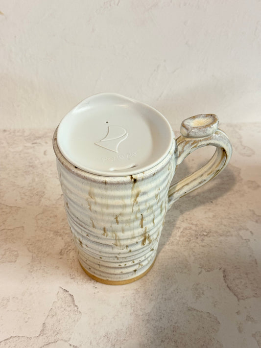 River Birch To Go Mug with Removable Lid and Thumb Rest