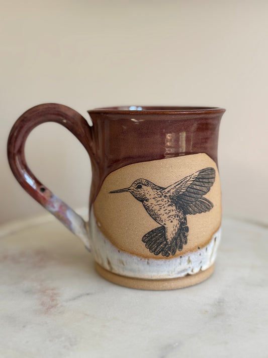 Plum + Birch Hummingbird Mug