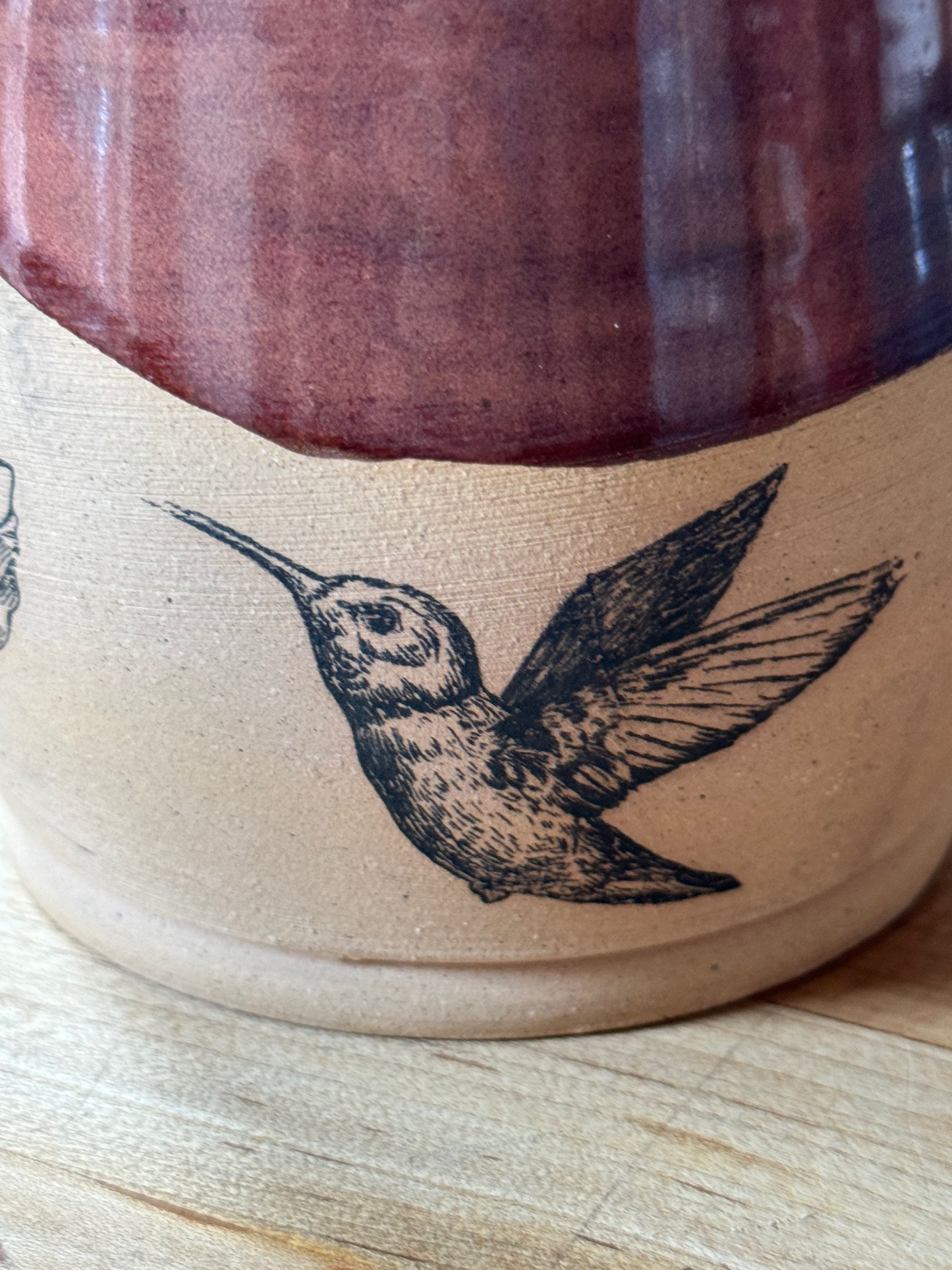 Humming Bird Mug Floral Pattern #3