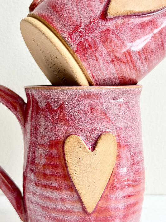 Heart mug | Sunset Pink
